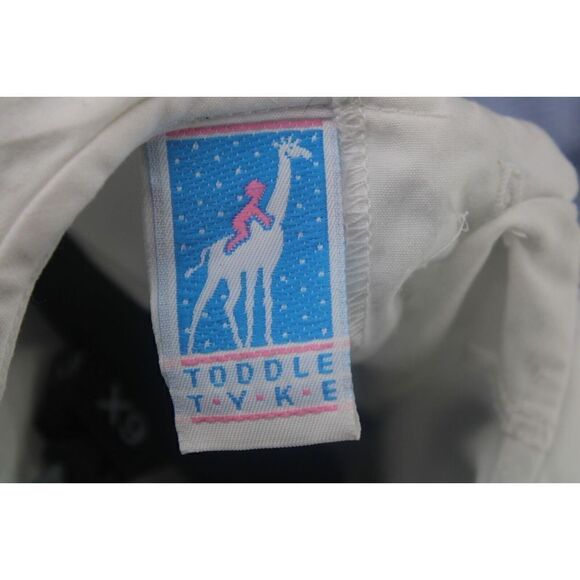 TODDLE TYKE VINTAGE BABY OUTFIT GIRAFFE EMBROIDERED GINGHAM SEERSUCKER 2PC - Picture 7 of 9